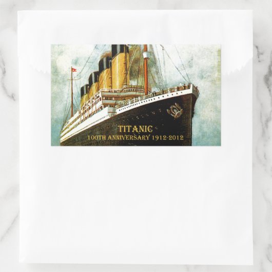 RMS Titanic 100th Jubileum Rechthoekige Sticker (Tas)