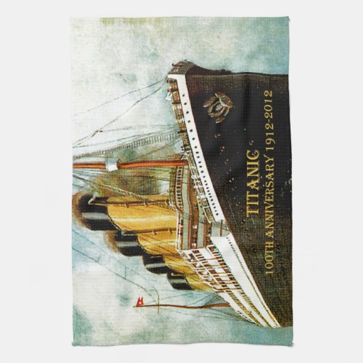 RMS Titanic 100th Jubileum Towel Theedoek (Verticaal)