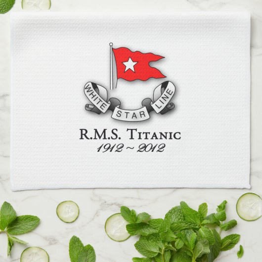 RMS Titanic 1912-2012 American MoJo Kitchen towel Theedoek (Gevouwen)