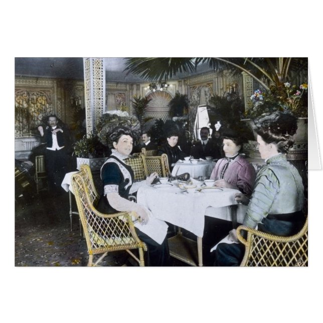 RMS Titanic 1st-klaspassagiers genieten van luxe (Voorkant Horizontaal)