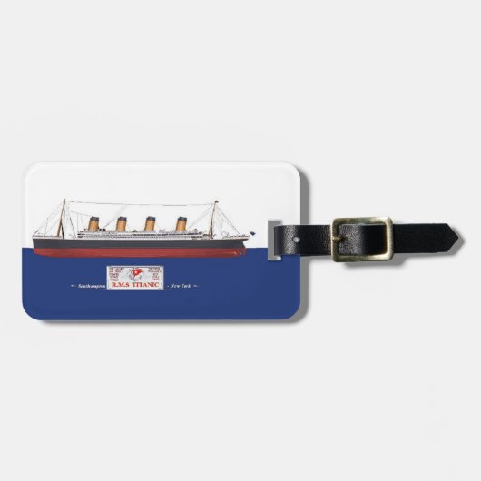 RMS Titanic Bagagelabel (Voorkant horizontaal)