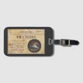 RMS TITANIC BOARDING ADVERTEREN BAGAGELABEL (Voorkant (horizontaal))