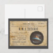 RMS TITANIC BOARDING ADVERTEREN BRIEFKAART (Voorkant / Achterkant)