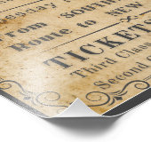 RMS TITANIC BOARDING ADVERTEREN FOTO AFDRUK (Hoek)