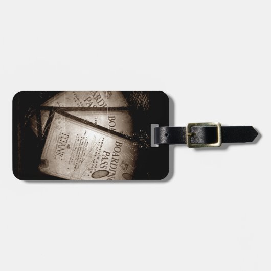 RMS Titanic Boarding Passes Bagagelabel (Voorkant horizontaal)