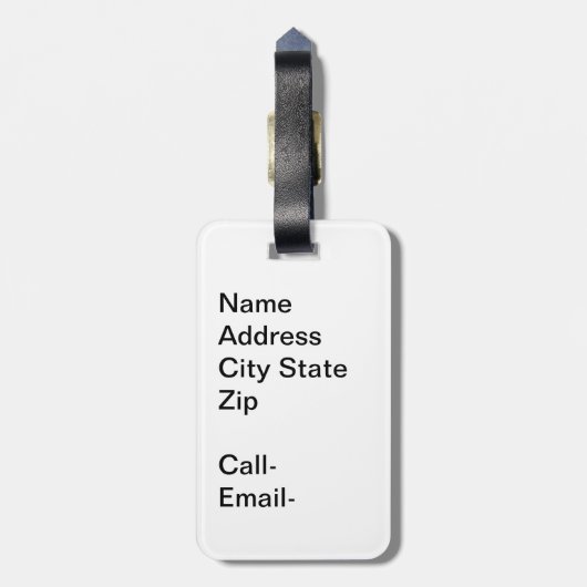 RMS Titanic Boarding Passes Bagagelabel (Achterkant verticaal)