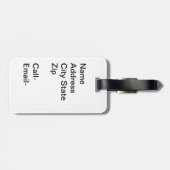 RMS Titanic Boarding Passes Bagagelabel (Achterkant horizontaal)