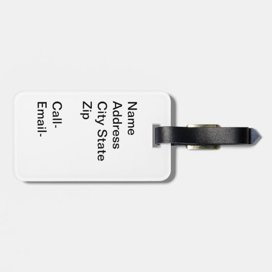 RMS Titanic Boarding Passes Bagagelabel (Achterkant horizontaal)