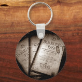 RMS Titanic Boarding Passes Sleutelhanger (Voorkant)