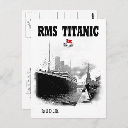 RMS Titanic Briefkaart (Voorkant / Achterkant)