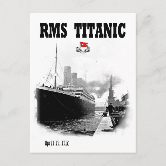 RMS Titanic Briefkaart (Voorkant)