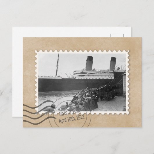 RMS TITANIC BRIEFKAART (Voorkant / Achterkant)