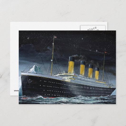 RMS Titanic Briefkaart (Voorkant / Achterkant)