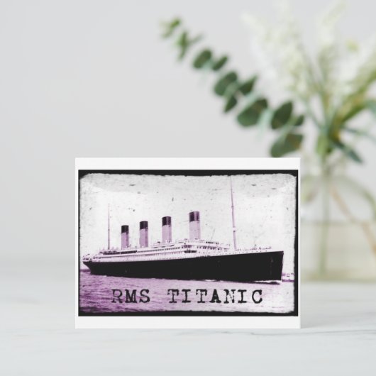 RMS TITANIC BRIEFKAART (Staand voorkant)