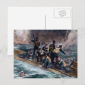 RMS Titanic Crew Escapes Behemoth Sinks Briefkaart (Voorkant / Achterkant)