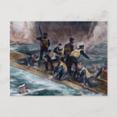 RMS Titanic Crew Escapes Behemoth Sinks Briefkaart (Voorkant)