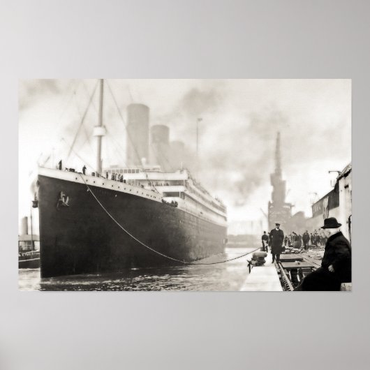 RMS Titanic DeParts Southampton Poster (Voorkant)
