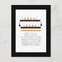 RMS Titanic Drawing and Diagram