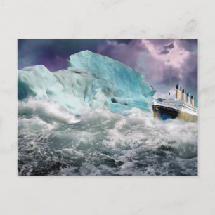 RMS Titanic en Iceberg Painting Briefkaart
