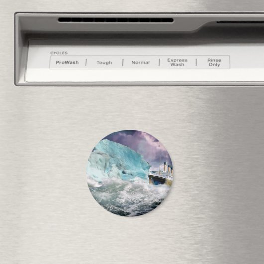 RMS Titanic en Iceberg Painting Magneet (Insitu (Vaatwasser))