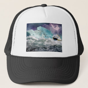 RMS Titanic en Iceberg Painting Trucker Pet
