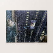 RMS Titanic Escape aan de Lifeboten. Legpuzzel (Horizontaal)