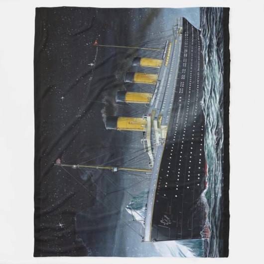 RMS Titanic Fleece Deken (Voorkant)