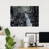 RMS Titanic Funeral and Memorial Service 1912 Poster (Thuiskantoor)