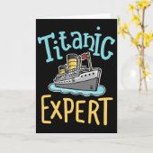 Rms Titanic Funny Expert Retro Cruise Ship Men Boy Kaart (Gele Bloem)