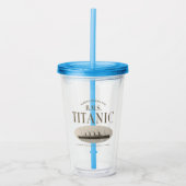 RMS Titanic Ghost Ship Sepia Acryltumbler Acryl Drinkbeker (Voorkant)