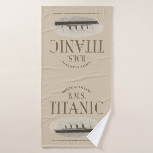RMS Titanic Ghost Ship Sepia Bath Towel Badhanddoek (Badhanddoek)