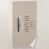 RMS Titanic Ghost Ship Sepia Beach Towel Strandlaken (Voorkant)