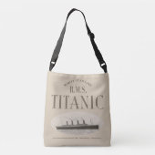 RMS Titanic Ghost Ship Sepia Crossbody Bag Tas (Achterkant)