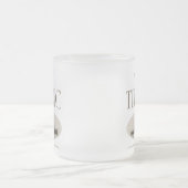 RMS Titanic Ghost Ship Sepia Frosted Glass Mok (Center)