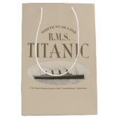 RMS Titanic Ghost Ship Sepia Gift Bag Medium Medium Cadeauzakje (Voorkant)