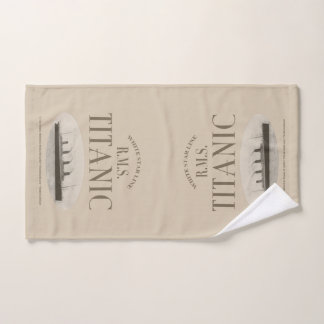 RMS Titanic Ghost Ship Sepia Hand Towel Handdoek