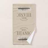 RMS Titanic Ghost Ship Sepia Hand Towel Handdoek (Handdoek)