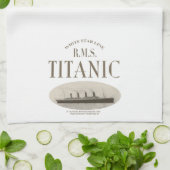 RMS Titanic Ghost Ship Sepia Kitchen Towel Theedoek (Gevouwen)