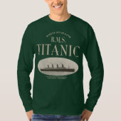 RMS Titanic Ghost Ship Sepia Long Sleeve T-Shirt (Voorkant)
