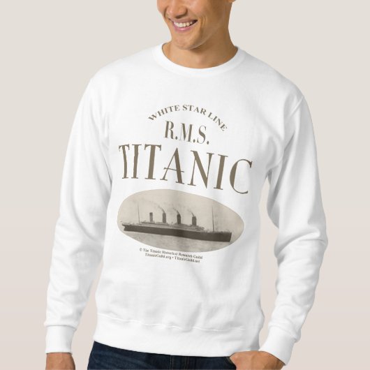 RMS Titanic Ghost Ship Sepia Sweatshirt (Voorkant)