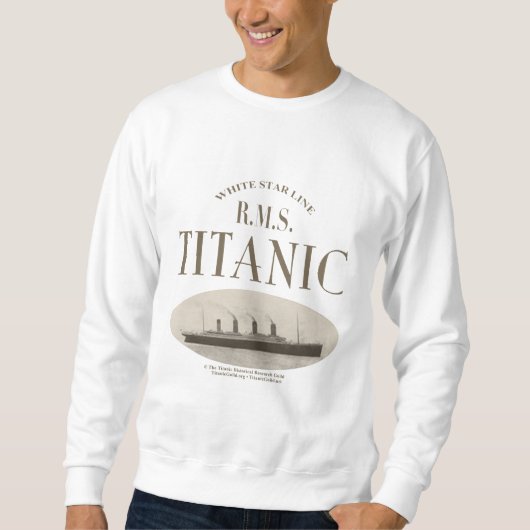 RMS Titanic Ghost Ship Sepia Sweatshirt (Voorkant)