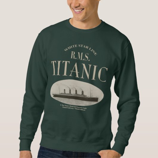 RMS Titanic Ghost Ship Sepia Sweatshirt (Voorkant)