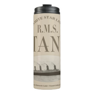 RMS Titanic Ghost Ship Sepia Thermal Tumbler Thermosbeker