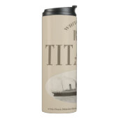 RMS Titanic Ghost Ship Sepia Thermal Tumbler Thermosbeker (Gedraaid links)