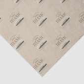 RMS Titanic Ghost Ship Sepia Tissue Paper Tissuepapier (Detail)