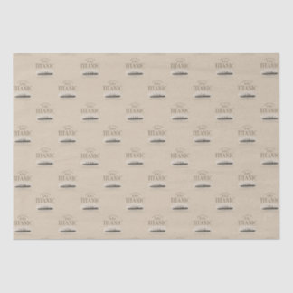 RMS Titanic Ghost Ship Sepia Tissue Paper Tissuepapier