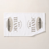 RMS Titanic Ghost Ship Sepia/White Hand Towel Handdoek (Handdoek)