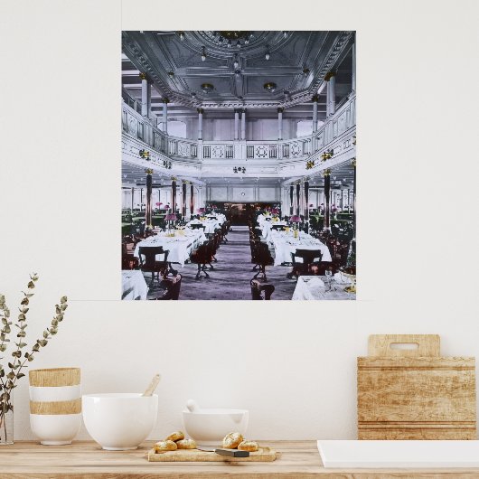 RMS Titanic Grand Dining Room Luxe Poster (Keuken)