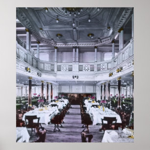 RMS Titanic Grand Dining Room Luxe Poster