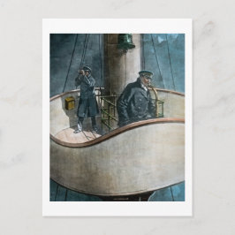 RMS Titanic Iceberg Ahead Magische Lantaarn Briefkaart